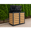 ZABUDOWA ŚMIETNIKOWA 2x120L kolor DREWNO